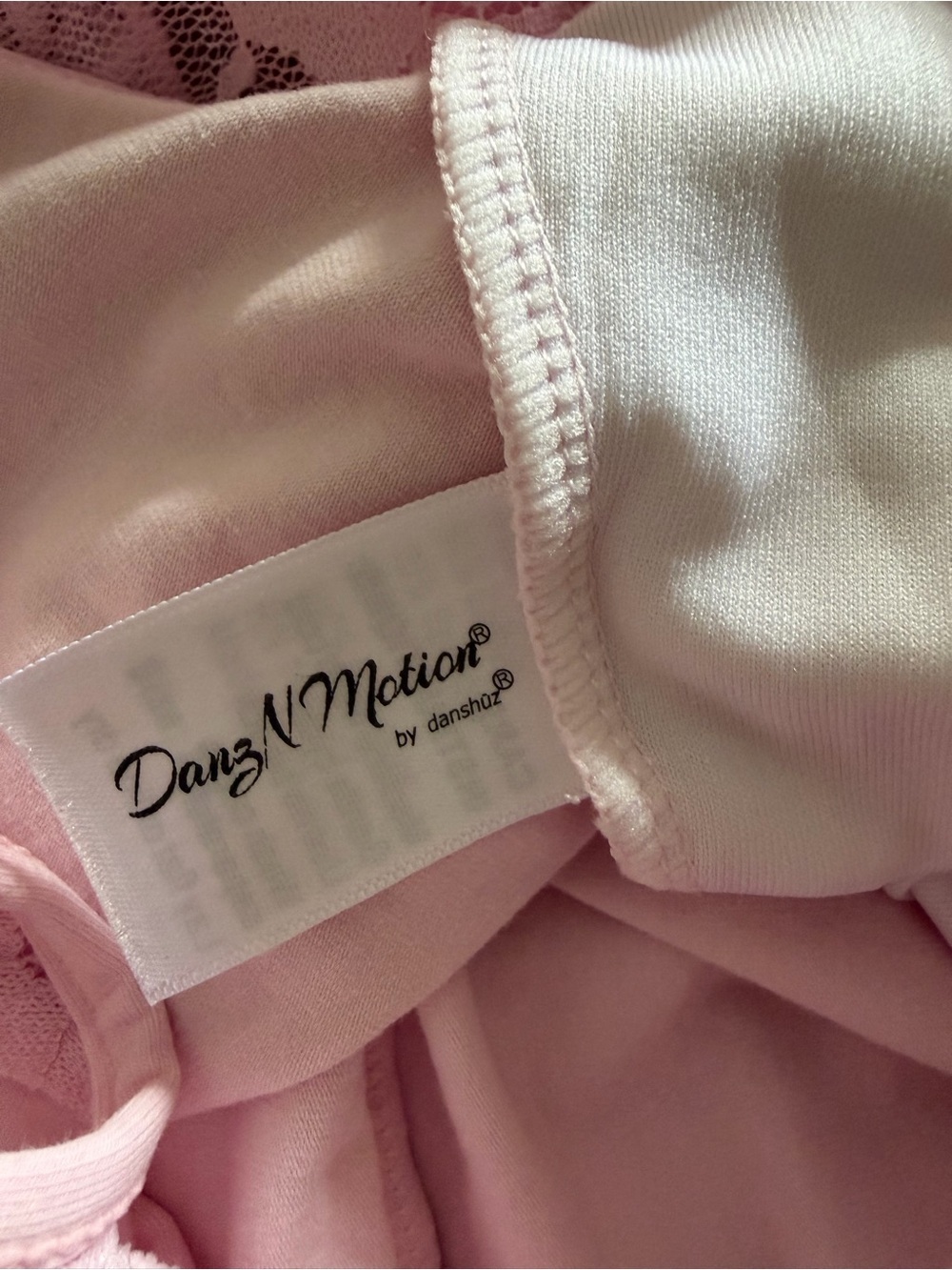 Girls' Lace Yoke Tank Chemise - Light Pink Size 2-4 - Picture 9 of 10
